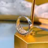 Anello di gioielli con diamanti da 1 carati oro bianco da 1 carati per donne Anillos De 14K Gioielli in oro anelli di fidanzamento gembo di gemma bizuteria4468664