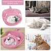 Cat Beds & Furniture Warm Coral Fleece Sleeping Bag Bed For Puppy Small Dogs Pets Mat Kennel House Soft Products