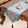 The Baroque Table Runner European-Style Neoklassieke Chemin de Satin Fluwelen Bronzing Bruiloft 210709