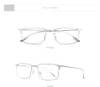 Okulary stopu tytanu ramki Mężczyźni kwadrat Myopia Receptury Okulary Ramki 2021 Pełne optyczne koreańskie okulary 8105