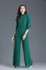 wide leg jumpsuit green