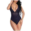 Frauen Overall-spielanzug 2021 Sommer Sexy Dame Körper Mujer Bodysuit Frauen Kleidung Mode Spitze Transparent Bodys Solide Mesh Overall R