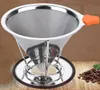 Duurzaam 304 roestvrijstalen koffie waterfilter Draagbare koffiefilter scherm koffiezetapparaat onderdelen trechter filters 95mm Hoogte EE 2.15