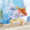 Modern murals wallpaper for living room 3d stereo abstract fish wallpapers TV background wall