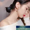 Enkel mode hjärta form guld kristall stud örhängen koreanska uttalanden örhängen bröllop smycken gåva brincos örhängen för kvinnor fabrik pris expert design