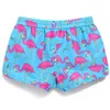 Qikerbong Lady Casual Shorts Women Bird Blue Print Shorts Kvinnor Shorts Ladies Snabbtorkande tyg sommar Sexig kort 210625