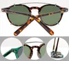 Brand Clip-on Sunglasses Men Women Polarized Gray Dark Green Lenses Sun Glasses Eyeglasses Frames Optical Glasse Clip on Eyewear with Box
