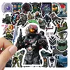 50 PCS Graffiti Graffiti Stickers Tirage de tournage Carton Hallo pour l'ordinateur portable Casque Casque Bicycle Bicycle Motorcycle7413747