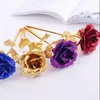 Decorative Flowers & Wreaths Valentine's Day Gifts Gold Foil Rose Flower Handcrafted Handmade Dipped Long Stem Lovers' Gift