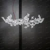 Moderne minimaliste en acier inoxydable blanc LED suspension nordique éclairage intérieur salon chambre salle à manger lustre