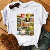 Sonnenblume gedruckt T-Shirt Van Gogh Kunst T-Shirts Mode Frauen Tops T-Shirt Harajuku T-Shirts weibliche T-Shirt Kleidung Camiseta Femina X0527