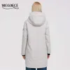 MIEGOFCE Giacca da donna Cappotto trapuntato Giacche antivento da donna per parka grande Lunghezza al ginocchio Materiale opaco impermeabile 210916