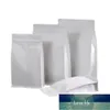 50pcs/Lot 3D White Paper Foil Zip Lock Bags Heat Sealing Snack Spice Cereals Seeds Ground Coffee Storage Packaging Pouches Factory price expert design Quality Latest