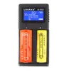 Liitokala lii-PD2 2 فتحة شاشة LCD Smart 18650 شاحن البطارية لـ 3.7V LI-ION 18650/18500/16340/26650/21700/20700/18350/CR123A بطاريات قابلة لإعادة الشحن