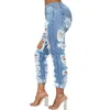 Chłopak Dżinsy Moda Summer Ripped for Women Street Hipster Denim Długi spodnie S-2XL DROP DUSE