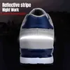 Larnmern Masculino de Segurança do Trabalho Sapatos de Aço Tee Tênis de Construção Respirável Anti-Smashing Anti-Estático Sapato antiderrapante 210820