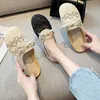 Female summer assorted hollowed-out fisherman slippers fashion personality lovely linen weave lazy outside wearing sandals 35-40