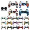 Camouflage Games Griffabdeckungen PS5 Silikonhüllen Anti-Rutsch-Abdeckung Spielgriffe Malerei Schutzhülle für Playstation 5 Buntes Game-Controller-Zubehör