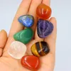 7pcs/Set Reiki Natural Stone Tumbled stone Irregular Polishing Rock Quartz Yoga Energy Bead For Chakra Healing Decoration