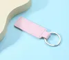 PU Leather Keychain Metal Keyring Car Keychains Pendant Personalise Gift Key Chain Mixed 10 Colors