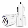 6A 30W Fast Quick Charging Dual USB Ports Car Charger Auto Power Adapters for iphone 14 15 11 12 13 Htc lg android phone gps pc