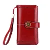 Wallet Long Genuine Leather Leather Female Clutch Purse Cellphone Coin Lady Brand Wax Oil Real Women Large Money Bag