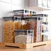 700/1300/1800ML Food Storage Container Plastic Kitchen Refrigerator Noodle Box Multigrain Storage Tank Transparent Sealed Cans