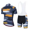 2024 Blue Gray Summer Pro Cycling Jersey Set Team Team Racing Sport Bicycle Kits Mens Short Bike Conts M36