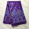 5 Yards Beautiful Royal Blue Bazin Brocade Lace Fabric African Cotton Material Bordado para vestir PL71362