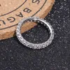 Lover Eternity Promise Ring 925 Sterling Silver Luxury CZ Engagement Bröllop Band Ringar för Kvinnor Bridal Smycken Gift J-326