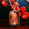 Цепи Nanwu Jizo King Bodhisattva Подвеска Мантры Ожерелье Thangka Будда Буддийский брачный ювелирные изделия в безопасности
