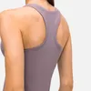 L-022 dames tanktops ronde nek y-stijl rug gewatteerde yoga sport bh gym kleding vrouwen ondergoed vest schokdichte hardloop fitness casual shirt tees