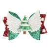 DHL 9 Couleurs 3inch Baby Girls Christmas Migne Bowplip Barrettes Accessoires Hairpins Bandons Bandle Bandle