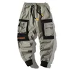 Hip Hop Uomo Pantaloni multi-tasca Maschile Casual Cargo Streetwear Mens Pantaloni alla caviglia Pantaloni sportivi allentati Pantaloni Harajuku 210715