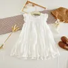 Humor Bear Summer Girl Dresses Soild Dresses Princess Girls Clothes Party Children Clothing Toddler Baby Kids Dresses Q0716