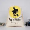 HALLOWEEN CONDY BAG BAG Подарочный мешок угощение или трюк тыквенные печать холст сумки Hallowmas Рождественская вечеринка фестиваль DrawString Bag DHJ64