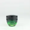 200pcs 50g Kosmetik leeres Glas Pilzglas Grün mit schwarze Mütze schöne Flasche für Creme oder Paste Lagerflaschen Gläser