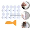 Aessory Bath Home Gardeth Mats 1 Set Non-Skid Transparent Peva Sticker Badrums trappdroppe leverans 2021 Z67QC