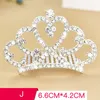 Księżniczka dziecięca Kornięta Nakrycia głowy Diamentowe Hair Clip Alloy Wedding Performance Biżuteria Akcesoria do włosów 2021 Letnie Barrettes