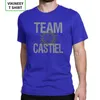 T-shirt da uomo Uomo Supernatural T Shirt Team Castiel Spn Brothers Vintage Girocollo Manica corta Top Tee Normale