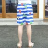 Summer Boy Beach Swimming Fast Dry Boys Shorts Cartoon Stripes Children Clothing Pants Swimwear Trunk Plus Size 210417