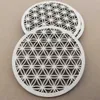 10pcs Life Flower Tea Cup Mats Wood Placemats Coasters For Drinks 210817