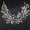 Hårtillbehör Bröllopsklippdekorativt tillbehör Elegant imitation Pearl Head Bridal Comb for Party