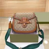 Женщины дизайнерские сумки сумки Saddle Bag Bag Crossbody кошелек сцепление кошелек окрашенные плетеные ремешки двойные буквы G TOLE талии квадратных роскошных сумок рюкзак