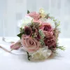 Bouquet de mariée soie mariage fleur demoiselle d'honneur Rose pivoines Boho accessoires de mariage Floral artificiel