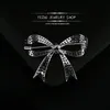 Luxury Rhinestone Wedding Bow Knot Brooch Pin Dress Sash Pins Bridal Wedding Bouquet Brooches Jewelry Gift Broches Mujer1 741 T24856052