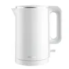 EU Instock Konka Electric Kettle rostfritt stål vatten-kettle uppvärmning av tekanna snabbuppvärmning 1500W 1 8l kapacitet svart och whi2723