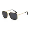 Mode Männer Sonnenbrille Ganze exquisite Metallschraubenserie Mann Sonnenbrille große quadratische Rahmen Mechanischer Retro -Stil HIG4472510