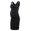 Sleeveless Pregnant Womens Dresses Pregnancy Dress Lace Splice Maternity Plus Size Causal Soft Clothes Casual