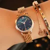 Wristwatches Women's Watch 2022 Fashion Silver Watches Luxury Bracelet Womens Wristwatch Dress Writy Ladies Simple Style Female Montre